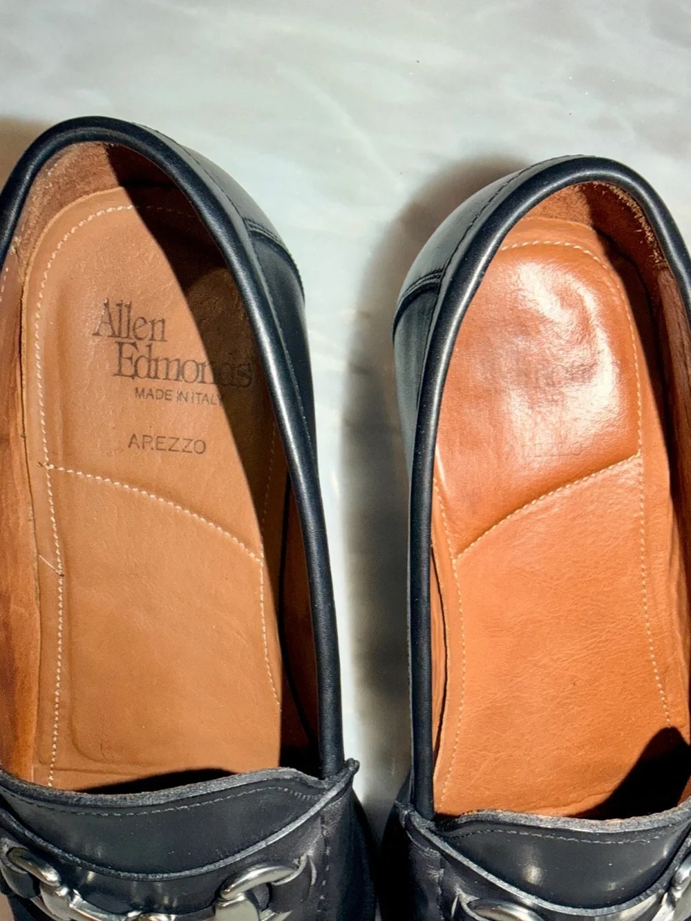 Allen Edmonds Arezzo Black Leather Horsebit Loafers Made in Italy Men’s 11.5 D